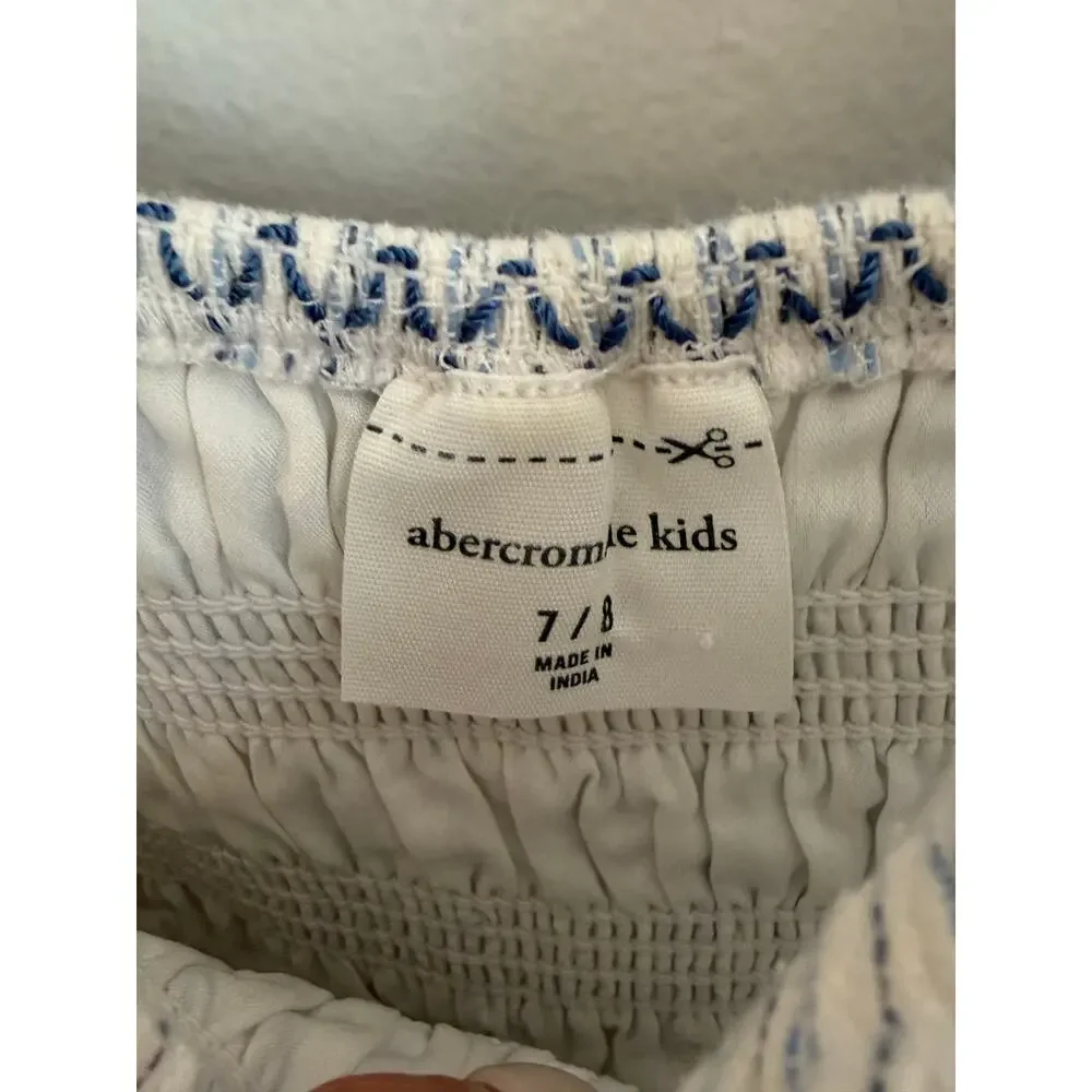 Abercrombie Kids Striped smocked romper size‎ 7/8